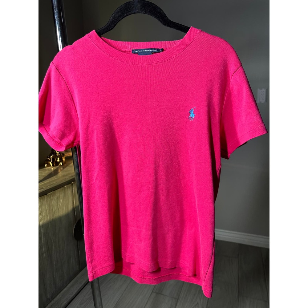 Pink Preppy Ralph Lauren Sport Crewneck Shirt